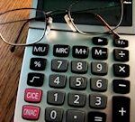 lores calculator glasses desk accounting review mb