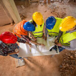 the construction process.