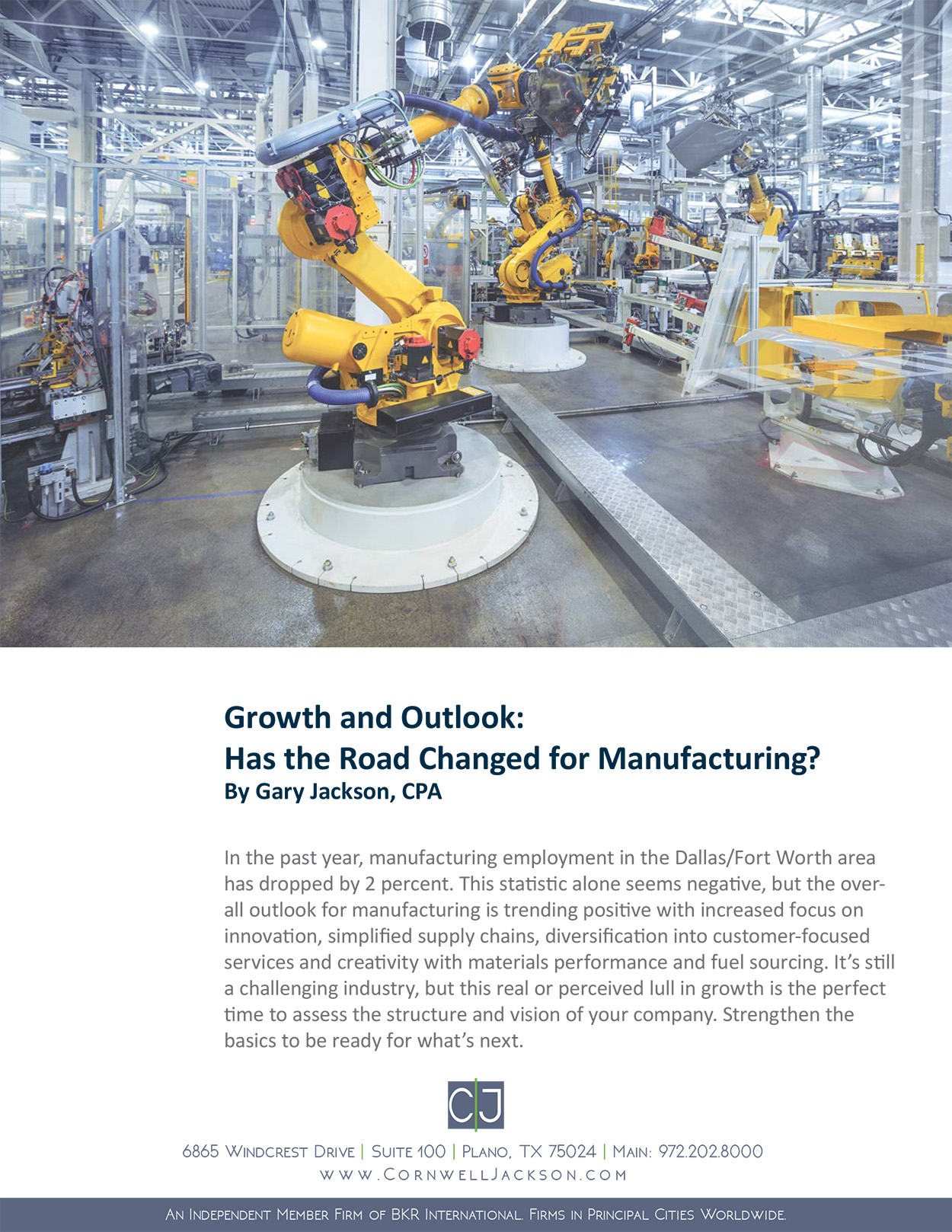 Manufacturing Outlook